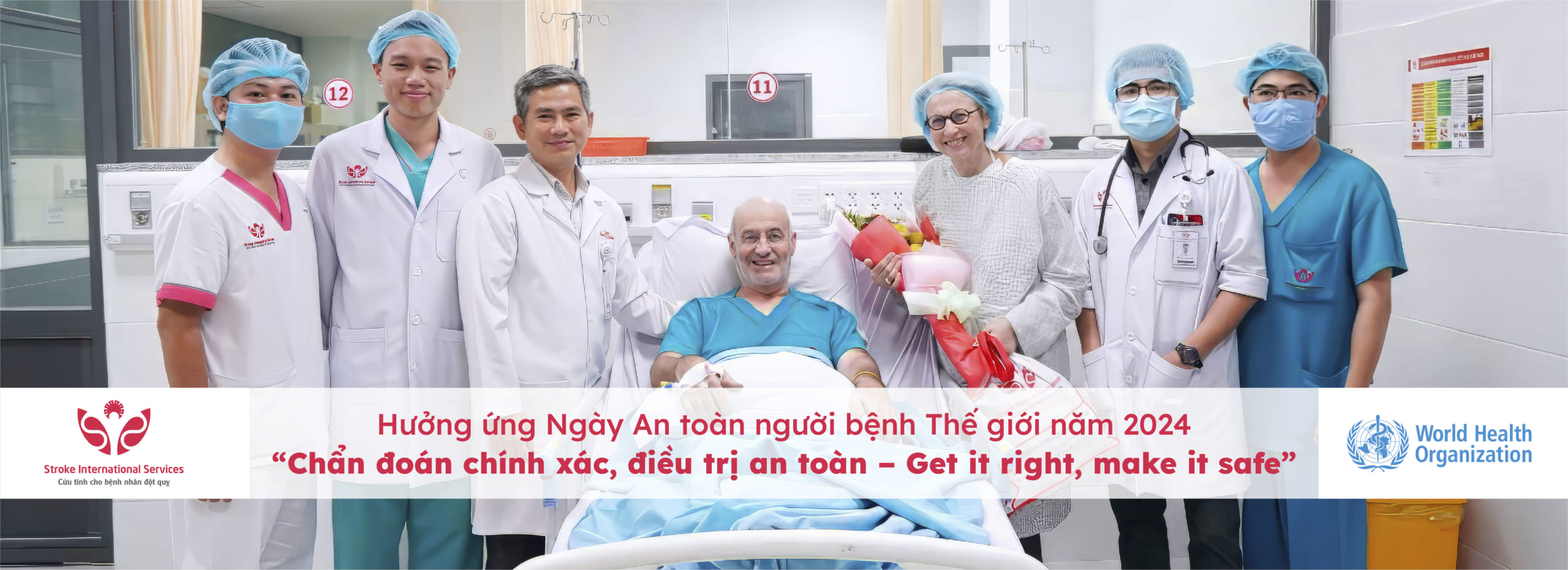 Banner hưởng ứng an toàn người bệnh