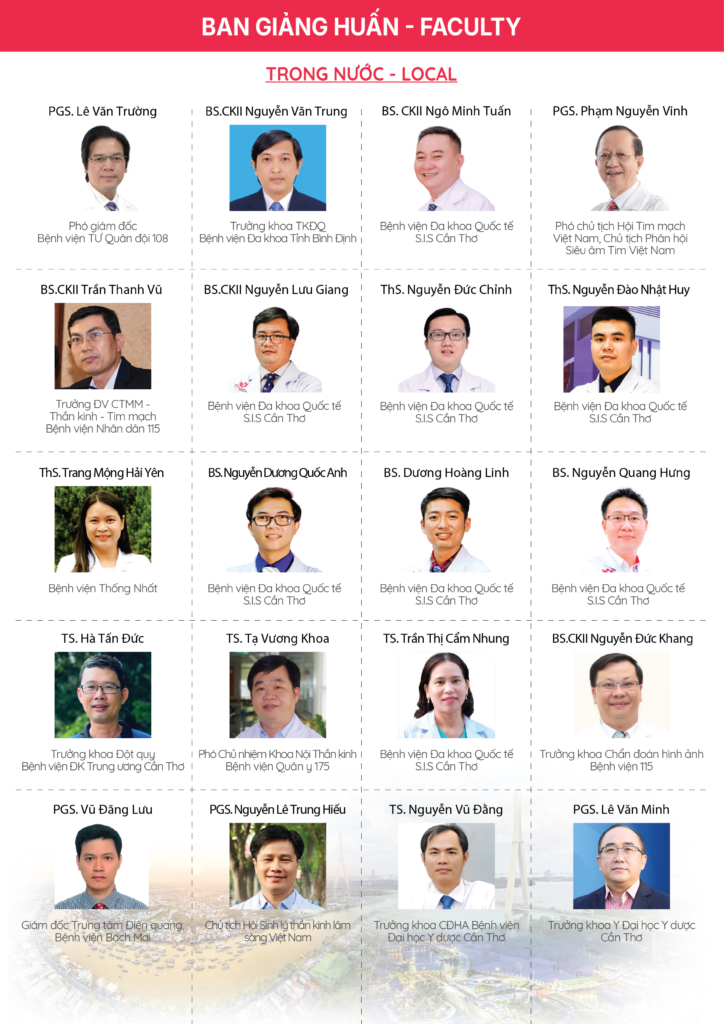 Ban giảng huấn: Stroke Intervention School 2025