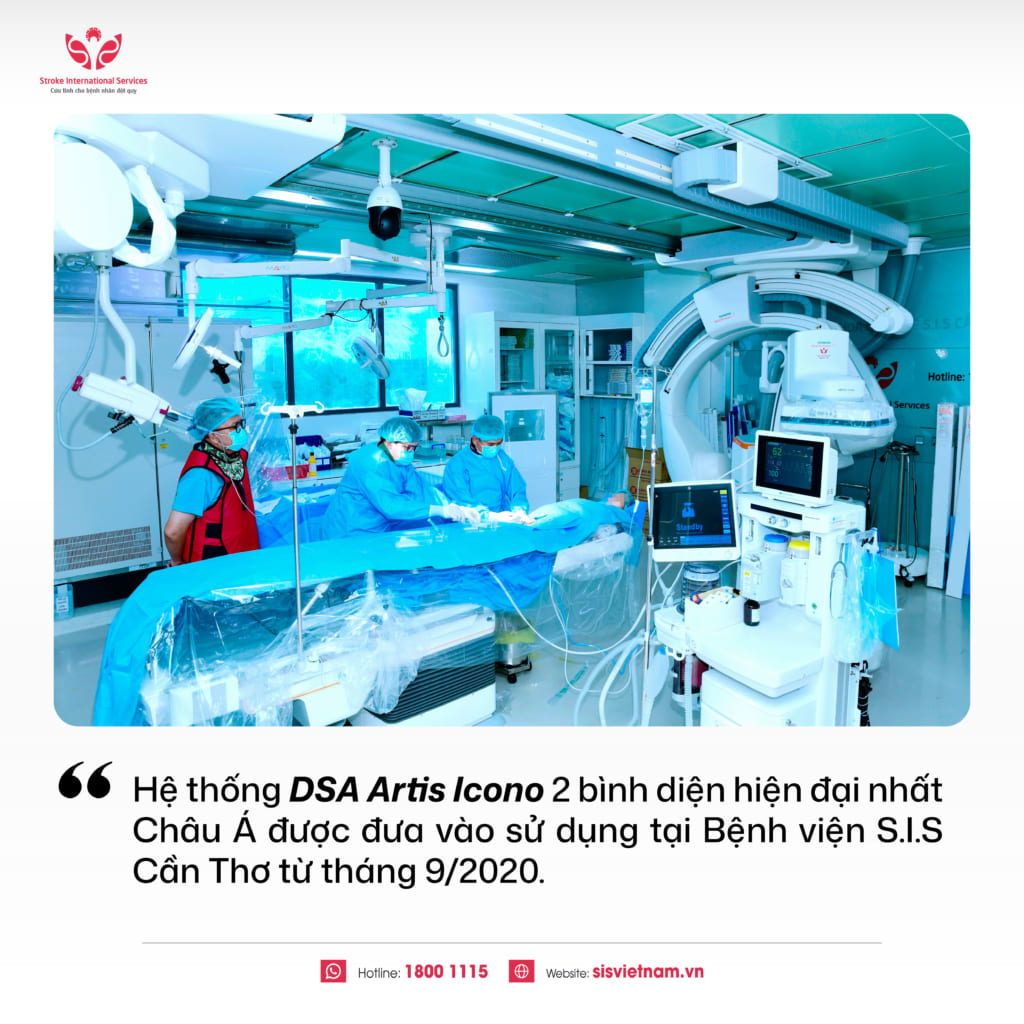 S.I.S ứng dụng “mắt thần” can thiệp DSA Artis Icono trong điều trị bệnh mạch máu