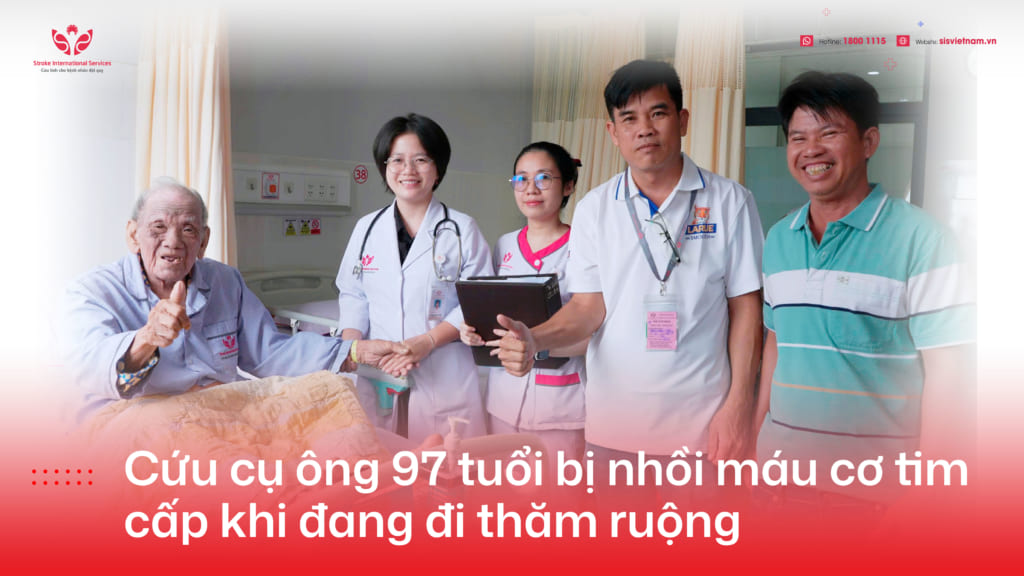 Cứu cụ ông 97 bị nhồi máu cơ tim cấp khi đang đi thăm ruộng