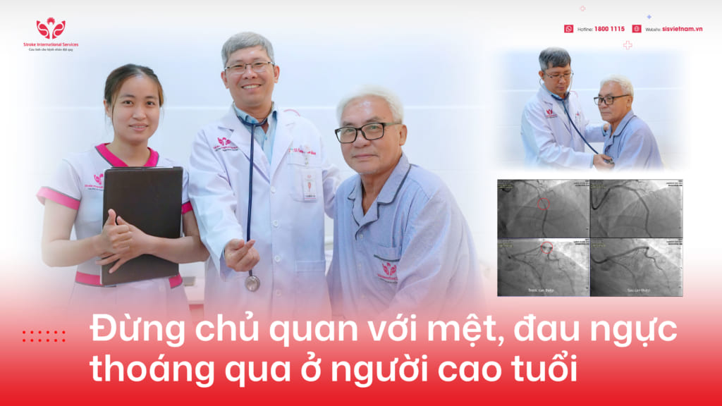 Đừng chủ quan với mệt, đau ngực thoáng qua ở người cao tuổi